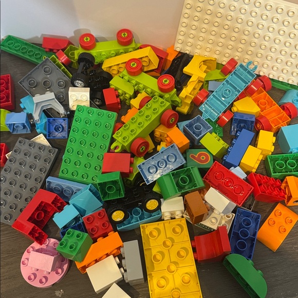 Lego Other - Lego mega blocks duplo lot of 2 lb more than 90 pieces different sizes